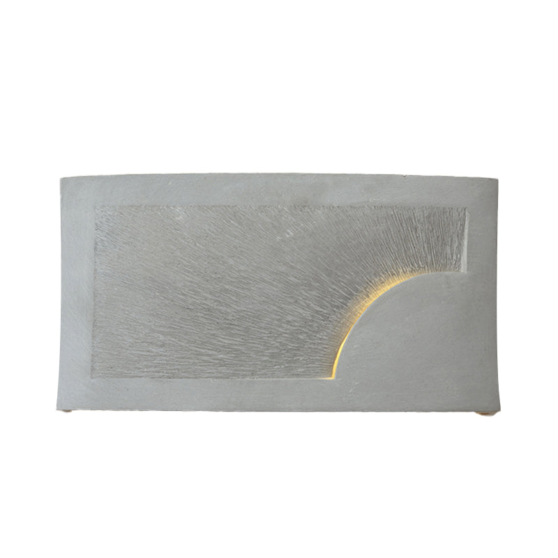 BowLift | Cement Bowl/Cylinder Shade Wall Lighting Modern Style 1 Light Bathroom Wall Light Fixture in Gray
