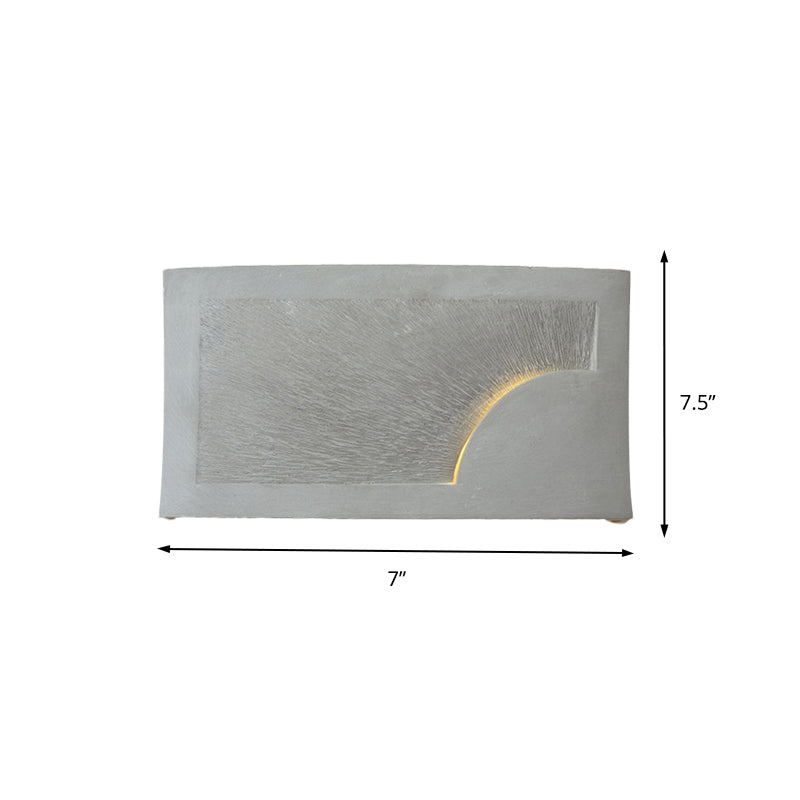 BowLift | Cement Bowl/Cylinder Shade Wall Lighting Modern Style 1 Light Bathroom Wall Light Fixture in Gray