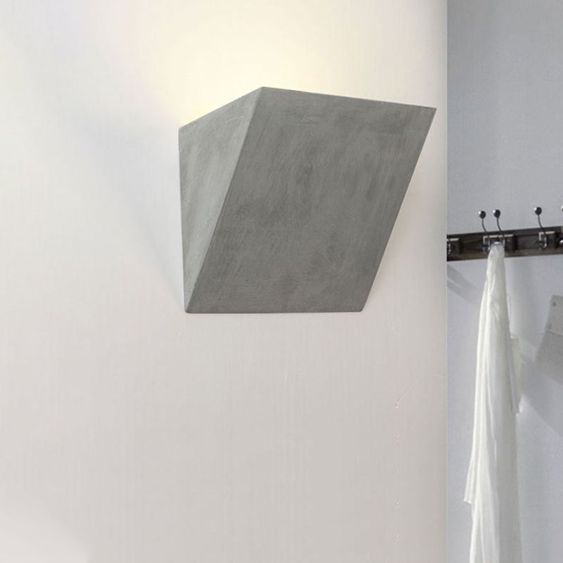 BowLift | Cement Bowl/Cylinder Shade Wall Lighting Modern Style 1 Light Bathroom Wall Light Fixture in Gray