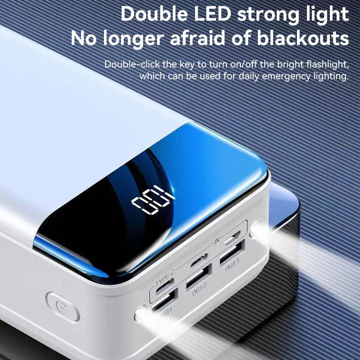 BowLift | 100,000mAh Ultra-High Capacity Power Bank with Super Fast Charging – Portable Charger for Phones, Tablets, and Laptops