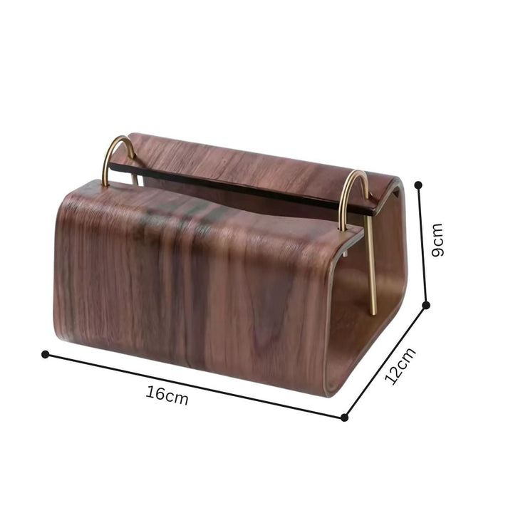 BowLift | Wooden Brass Tissue Holder
