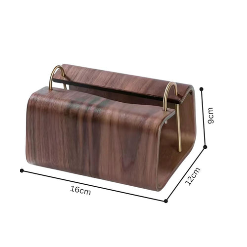 BowLift | Wooden Brass Tissue Holder