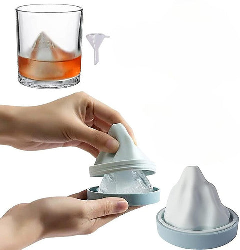Reusable Silicone Snow Mountain Iceberg Ice Cube Mold with Lid | Bowlift