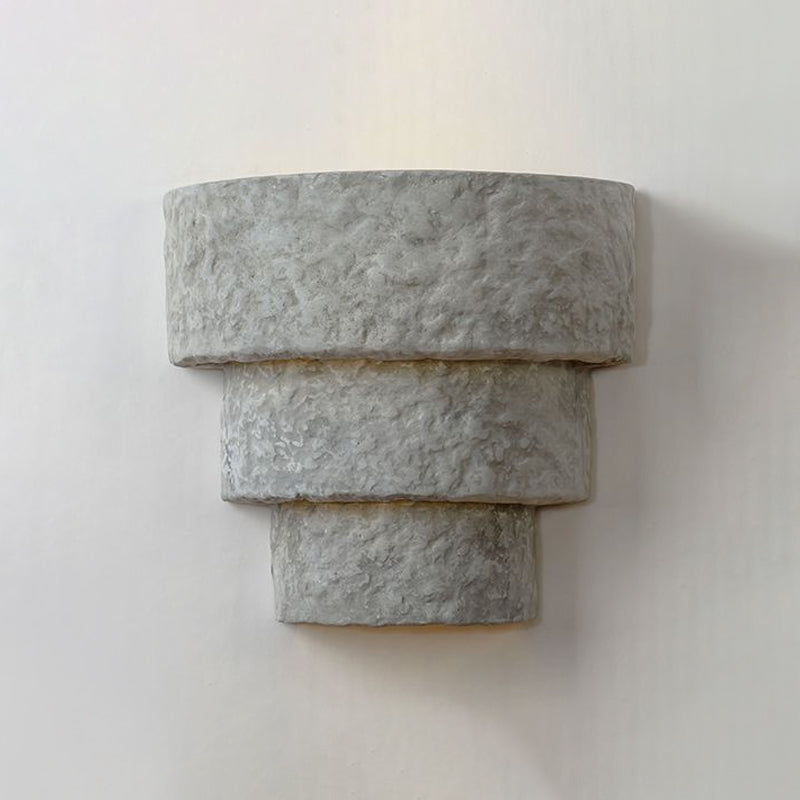 BowLift | Cement Bowl/Cylinder Shade Wall Lighting Modern Style 1 Light Bathroom Wall Light Fixture in Gray