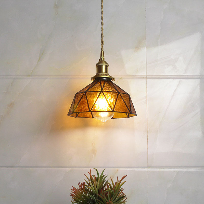 Vintage Geometric Pendant Light