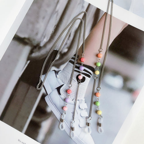 Trendy Beaded Eyewear Chain Bowlift