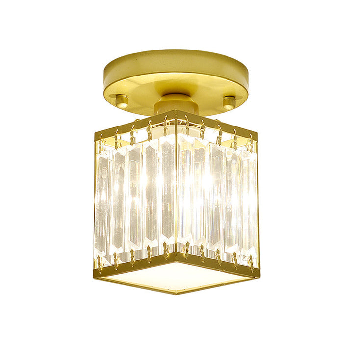 CrystalLuxe – Black-Golden Crystal Ceiling Lamp Bowlift