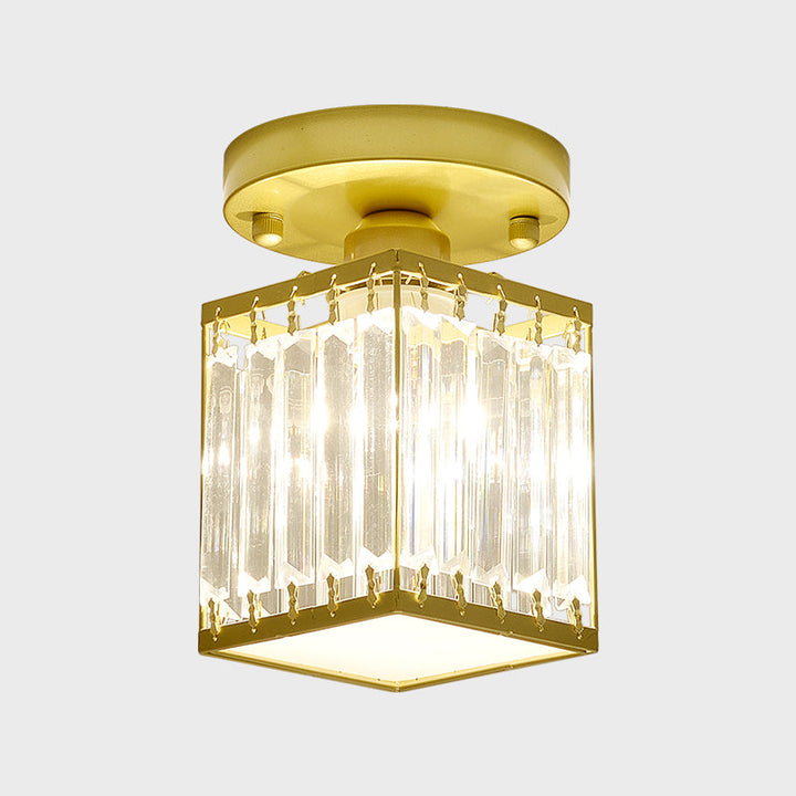 CrystalLuxe – Black-Golden Crystal Ceiling Lamp Bowlift