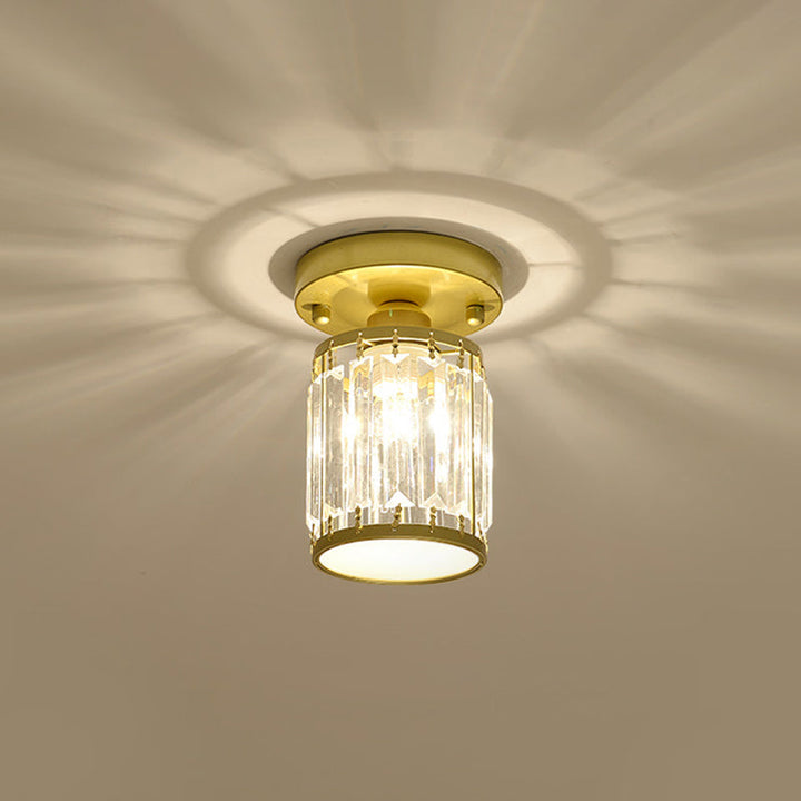 CrystalLuxe – Black-Golden Crystal Ceiling Lamp Bowlift