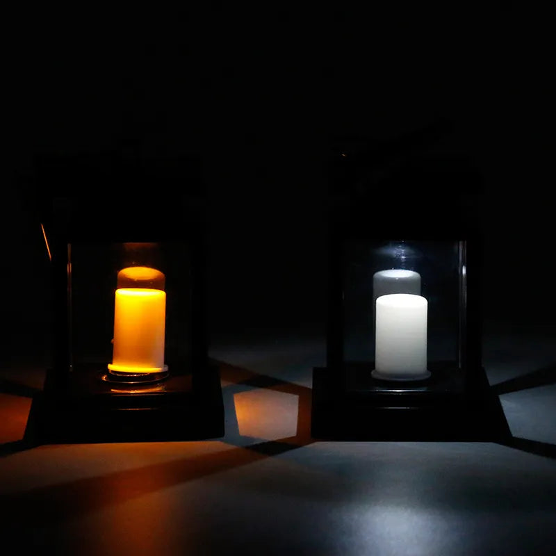 BowLift | Solar Lantern with LED Candle – Hanging Lamp for Garden & Terrace, Decorative Light for Outdoor