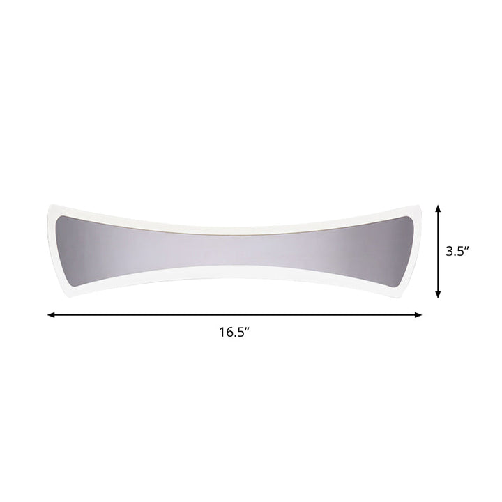BowLift | 16.5"/20.5" Width Waterproof Fly-Vanity Lighting Light Minimalist Acrylic LED Bathroom Vanity Wall Lamp in Warm/White