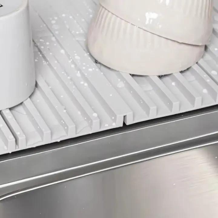 BowLift | WaterDrain – Foldable Silicone Mat for Drying and Protecting Work Surfaces