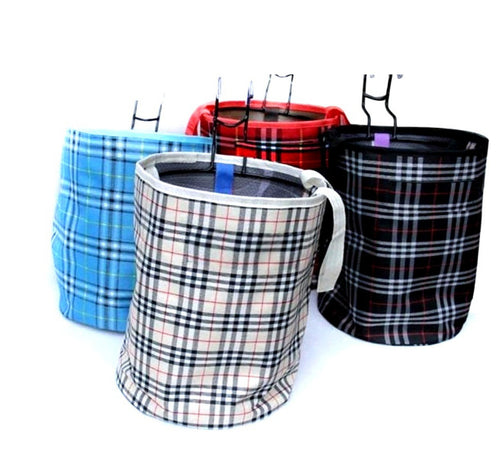 plaid climbing chalk bag with fleece lining brush holder and waist belt Bowlift