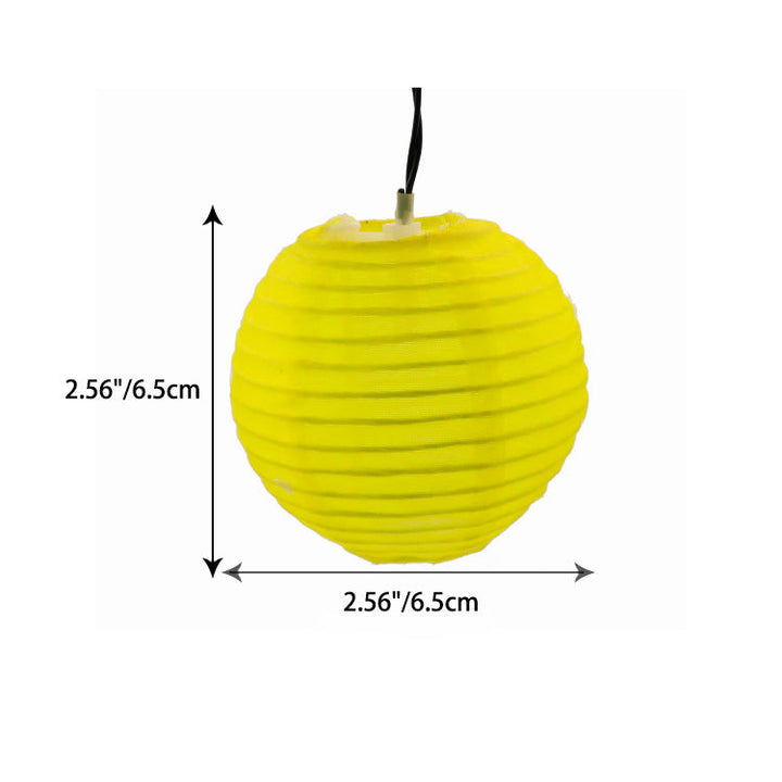 BowLift | Modern Art Deco Solar Waterproof Fabric Lantern Ball LED String Lights Outdoor Landscape Lights For Outdoor Patio