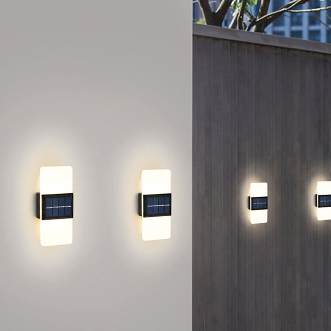 BowLift | LumaZen Solar LED Wall Lamp | Weatherproof | Solar Powered Outdoor Lighting | Garden & Patio Decor