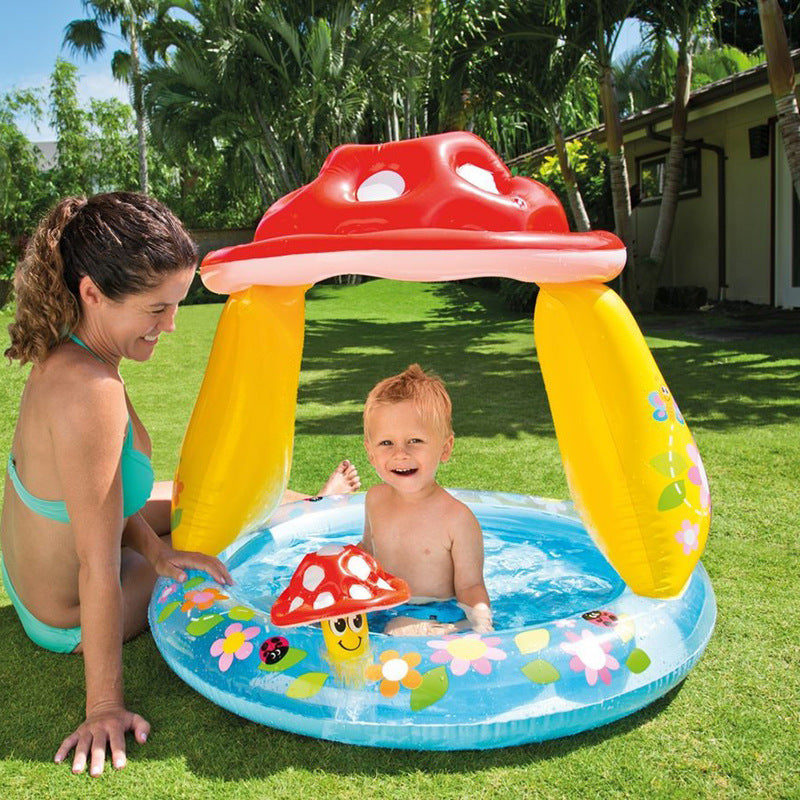 Women's Inflatable Pool with Cheerful Animal Design Bowlift