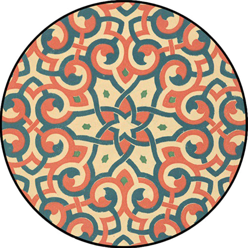 BowLift | Orange Americana Rug Polyester Southwestern Rug Non-slip Backing Rug for Bedroom