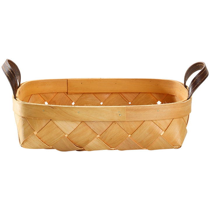 Unisex Multifunctional Storage Box made of Woven Natural Material Bowlift