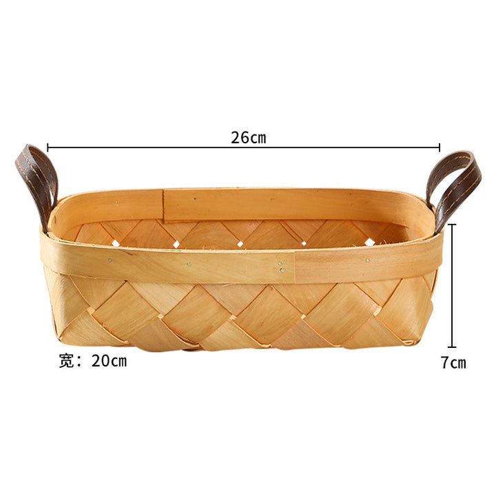 Unisex Multifunctional Storage Box made of Woven Natural Material Bowlift