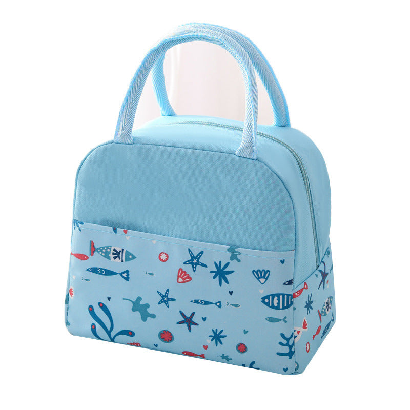 Insulated lunch bag with trendy flamingo pattern Bowlift