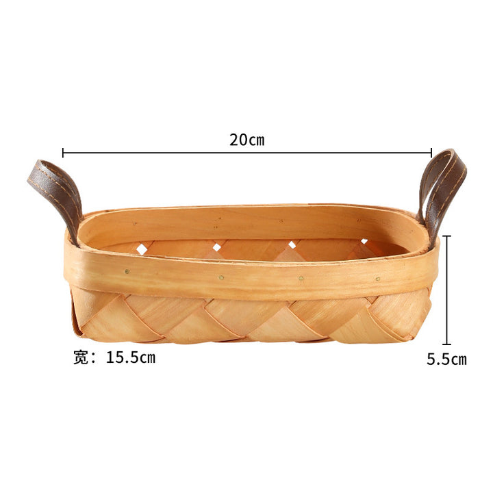 Unisex Multifunctional Storage Box made of Woven Natural Material Bowlift