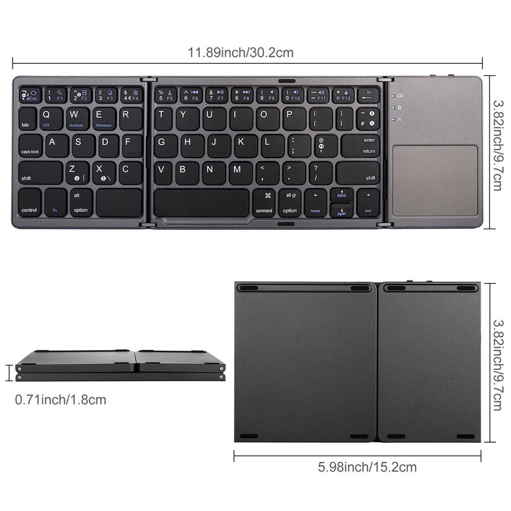 Compact Wireless Keyboard Bowlift