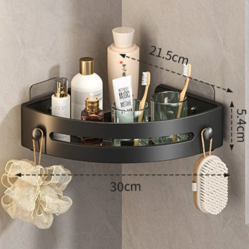 No-Drill Triangle Shower Shelf | Bowlift