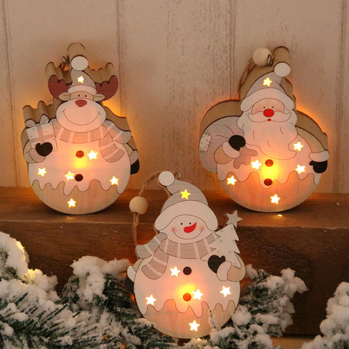 LED Light-Up Santa Figurine Decoration Bowlift