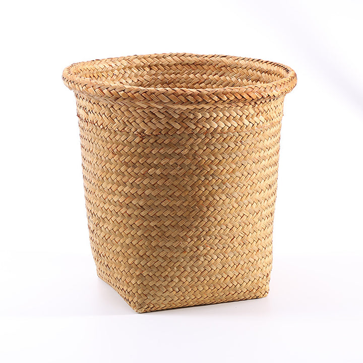 Handcrafted Natural Fiber Storage Bin Bowlift