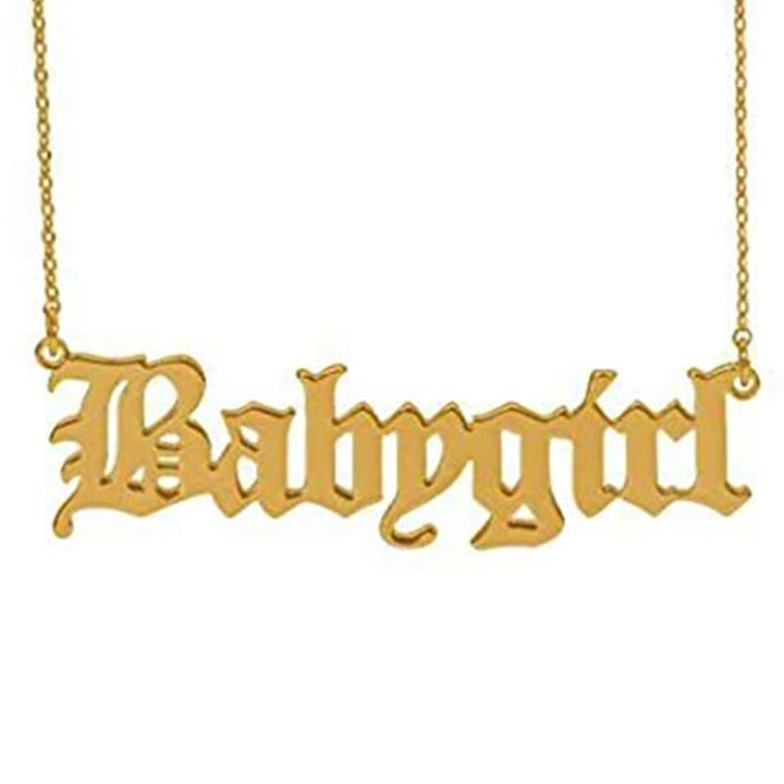 Customized Nameplate Necklace Bowlift