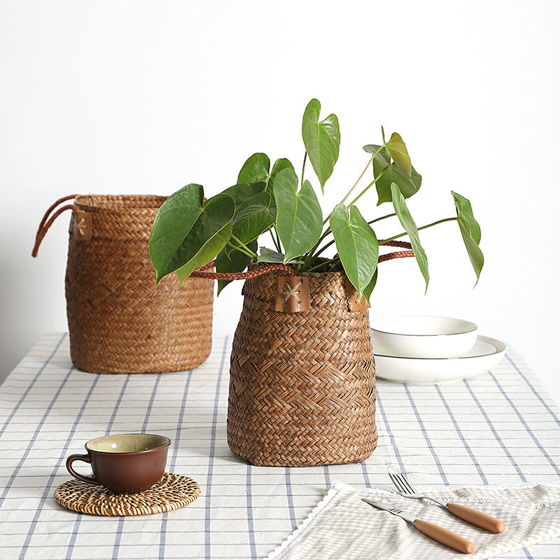 Handwoven Decorative Plant Basket Bowlift