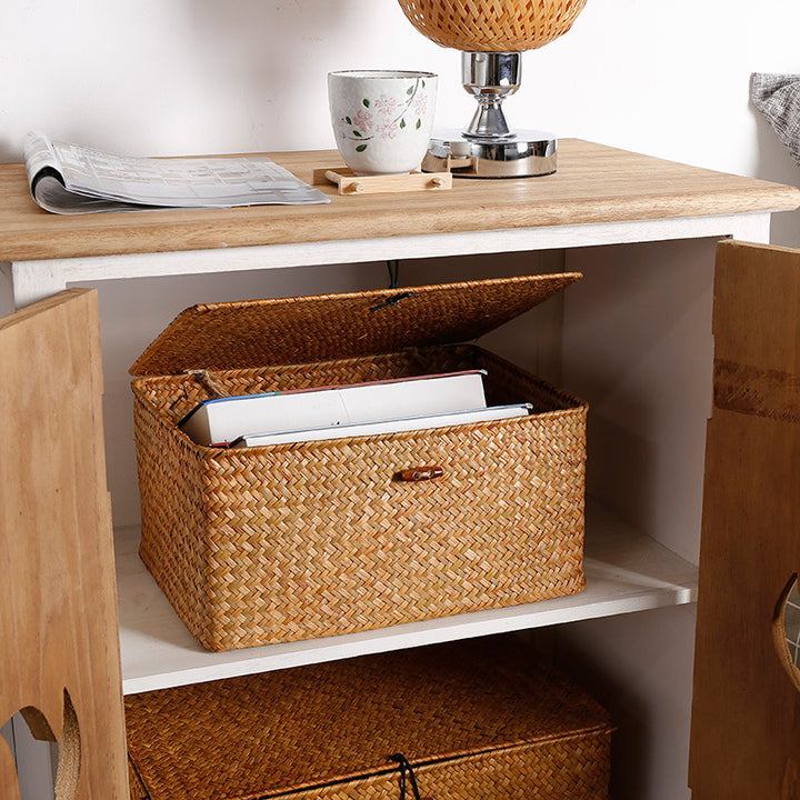 Unisex storage chest made of refined natural material Bowlift
