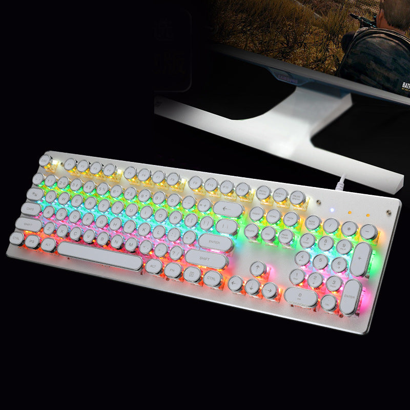 Retro-Style Mechanical Gaming Keyboard Bowlift