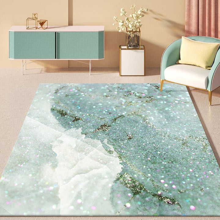 Modern Ombre Design Carpet Light Green Polyester Carpet Washable Non-Slip Underlay Living Room Carpet for Bedroom | Bowlift