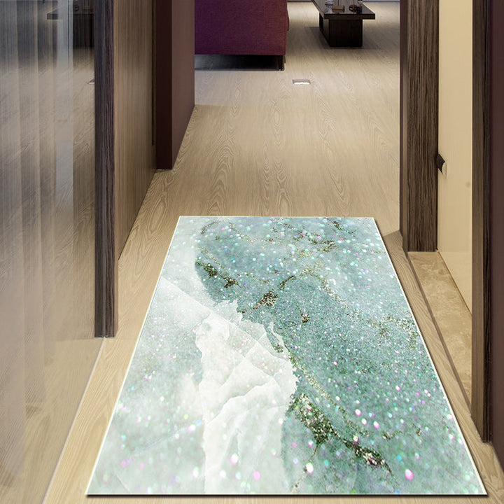 Modern Ombre Design Carpet Light Green Polyester Carpet Washable Non-Slip Underlay Living Room Carpet for Bedroom | Bowlift