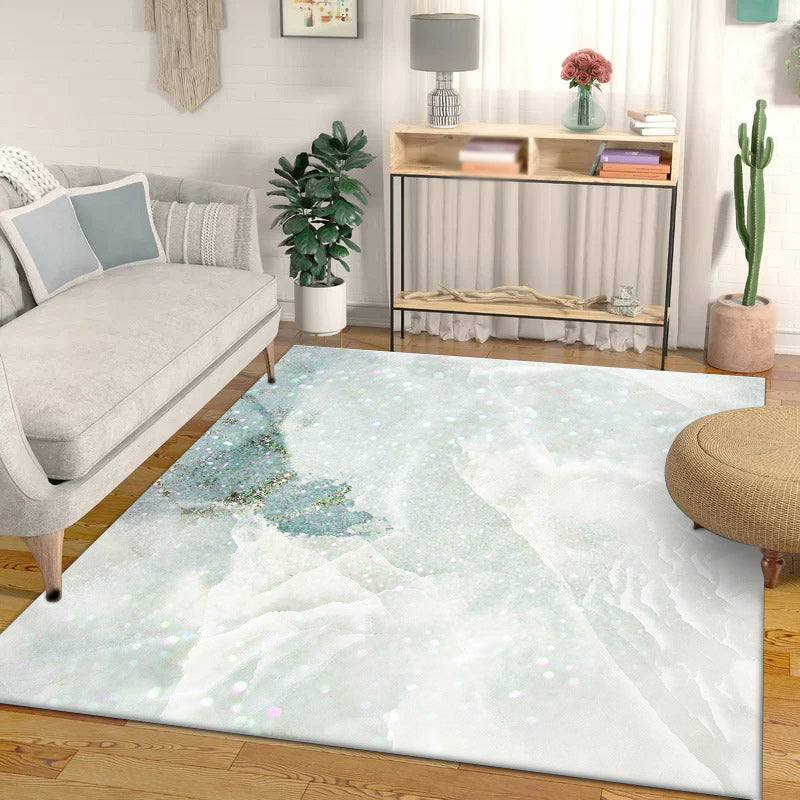 Modern Ombre Design Carpet Light Green Polyester Carpet Washable Non-Slip Underlay Living Room Carpet for Bedroom | Bowlift