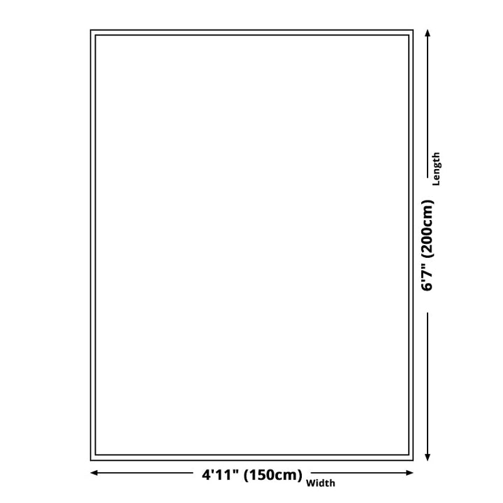 BowLift | Moroccan Living Room Rug in Red Medallion Flower Pattern Rug Polyester Non-Slip Pet-Friendly Area Rug