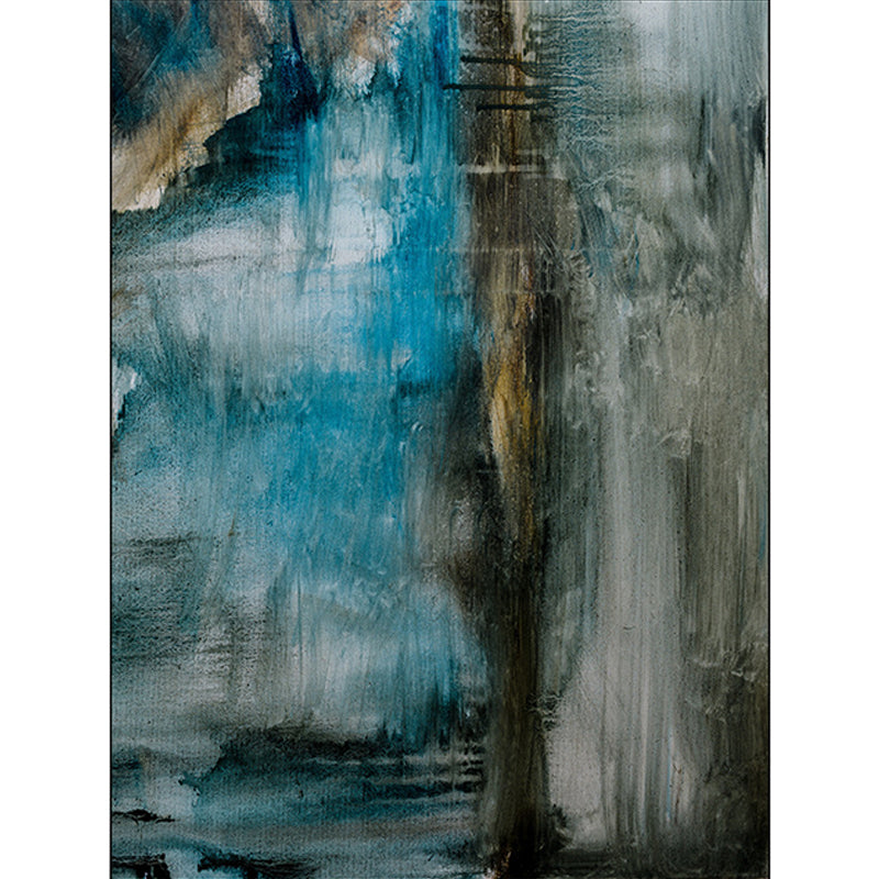 Modern living room rug Colorful Abstract Oil Painting Print Rug Polyester Stain Resistant Machine Washable Carpet | Bowlift