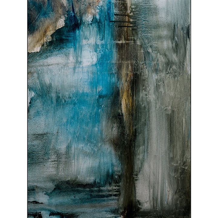 Modern living room rug Colorful Abstract Oil Painting Print Rug Polyester Stain Resistant Machine Washable Carpet | Bowlift