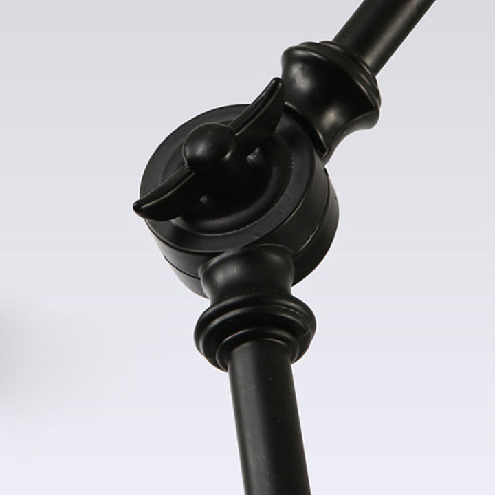 BowLift | 1 Light Metal Wall Lamp Contemporary Black/Rust Colored Tailored Bedroom Wall Lamp Sconces with Adjustable Arm