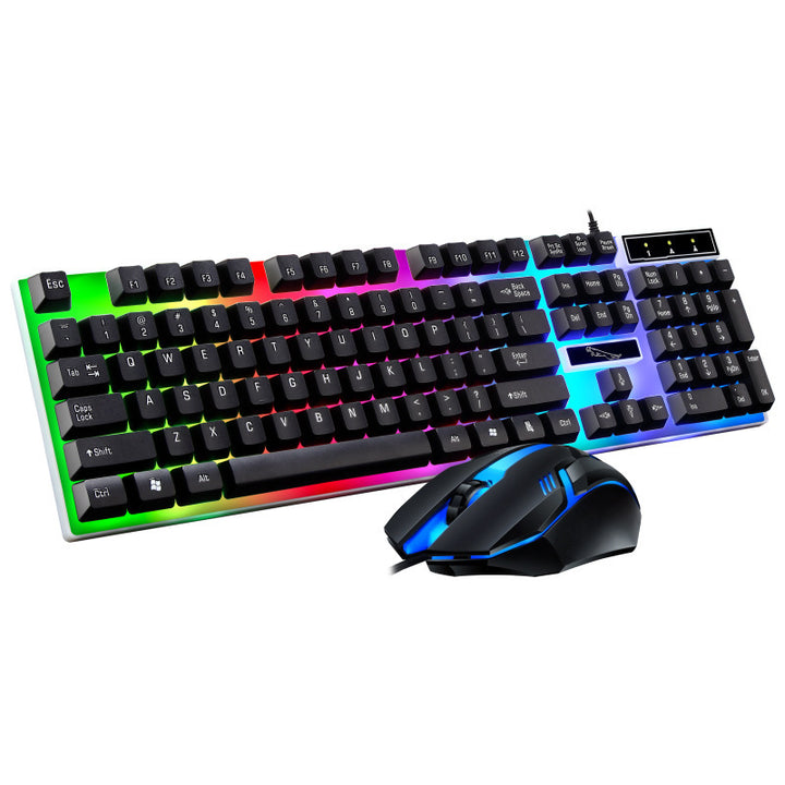 RGB Wired Gaming Keyboard and Mouse Combo Bowlift