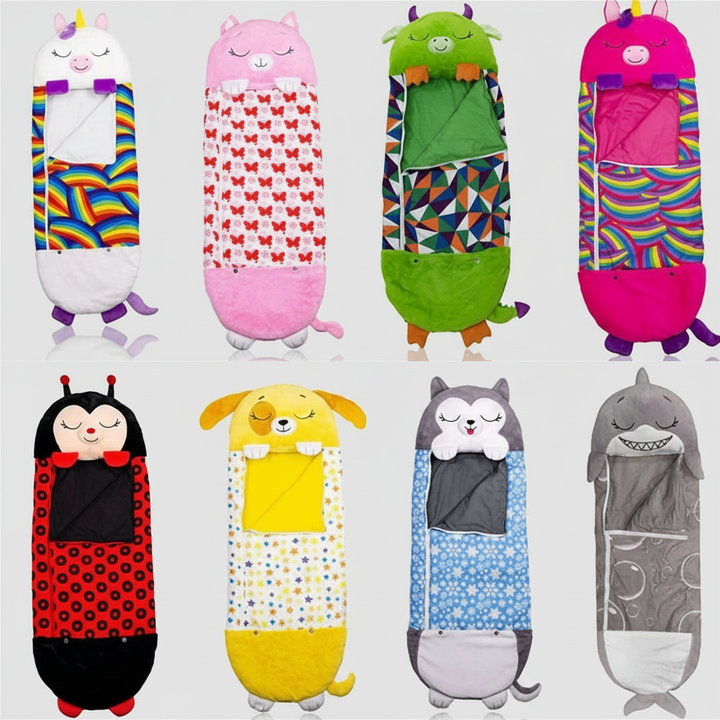 Foldable Kids' Sleeping Bag in Animal Shape – Snoozi
