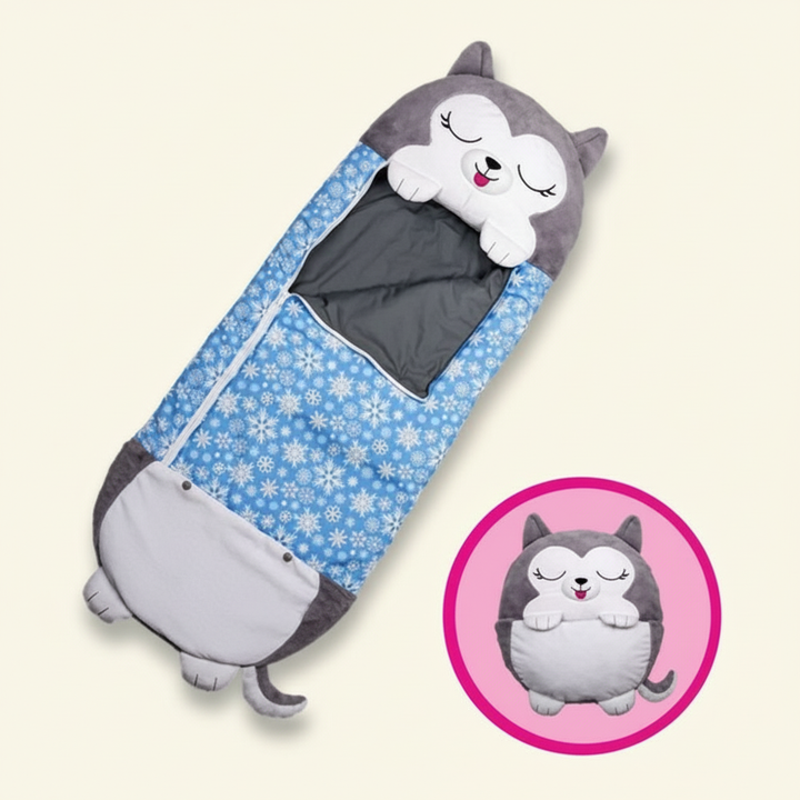 Foldable Kids' Sleeping Bag in Animal Shape – Snoozi