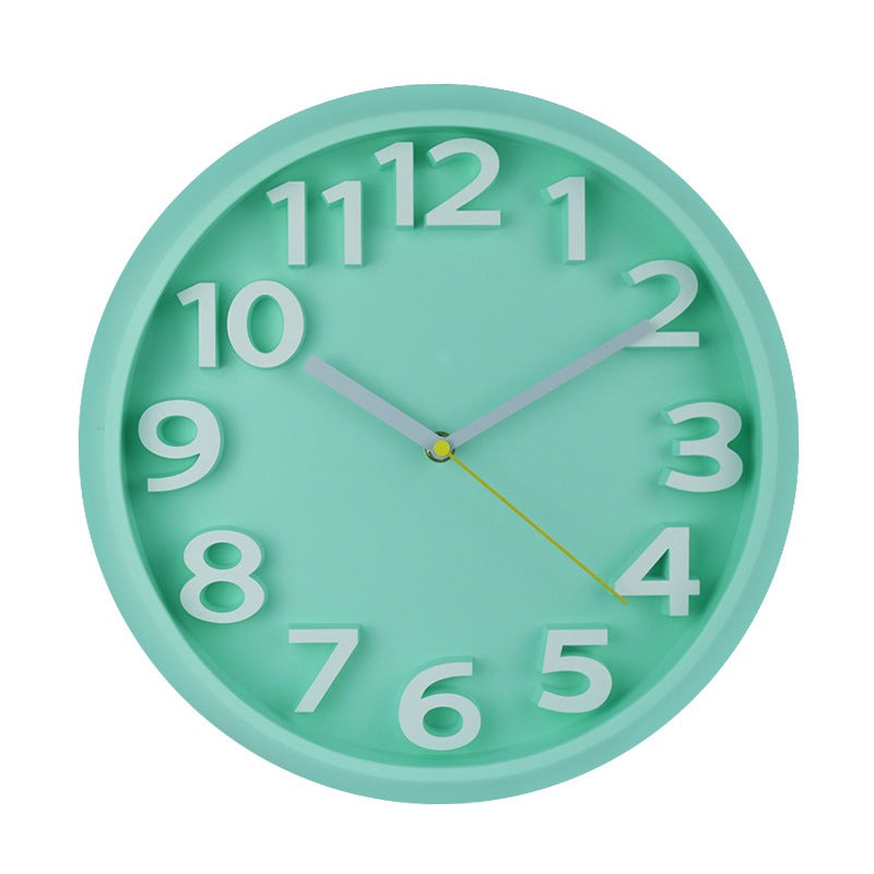 BowLift | 3D Large Number Silent Wall Clocks 12.5 Inch Battery Operated