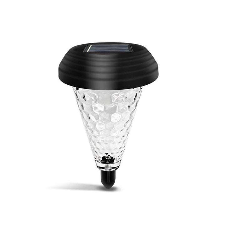 Modern Solar Glass Cone LED Outdoor Garden Ground Insert Landscape Light | Bowlift