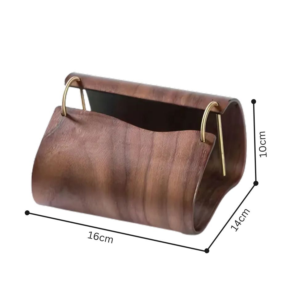 BowLift | Wooden Brass Tissue Holder