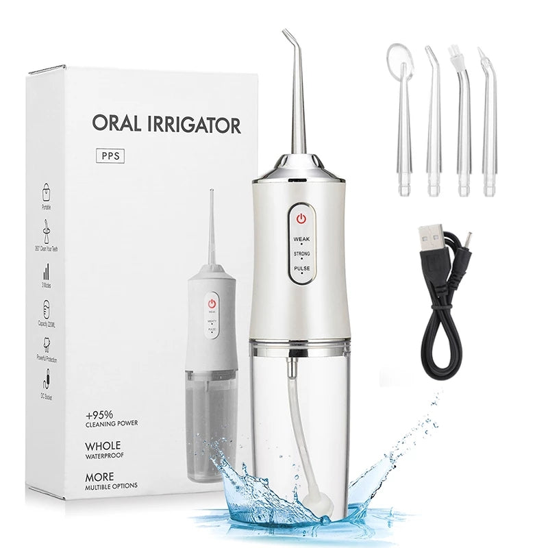 BowLift | Waterproof irrigator dental cleaner, cordless & rechargeable water floss