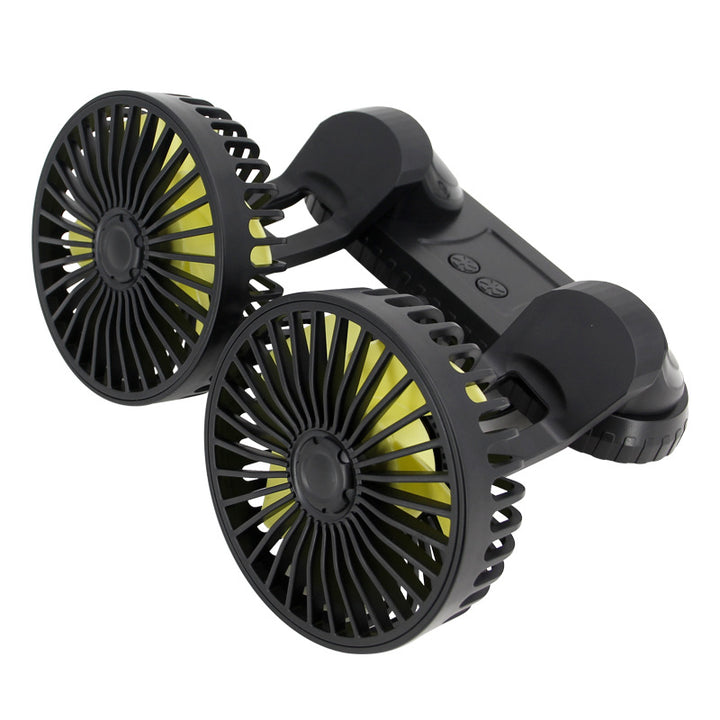 Dual-Head Rechargeable Desk Cooling Fan Bowlift