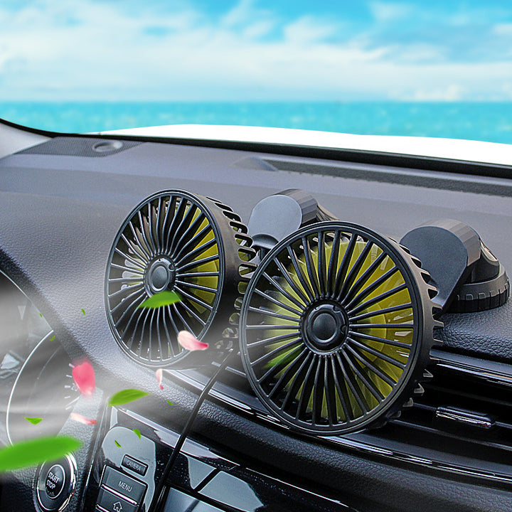 Dual-Head Rechargeable Desk Cooling Fan Bowlift