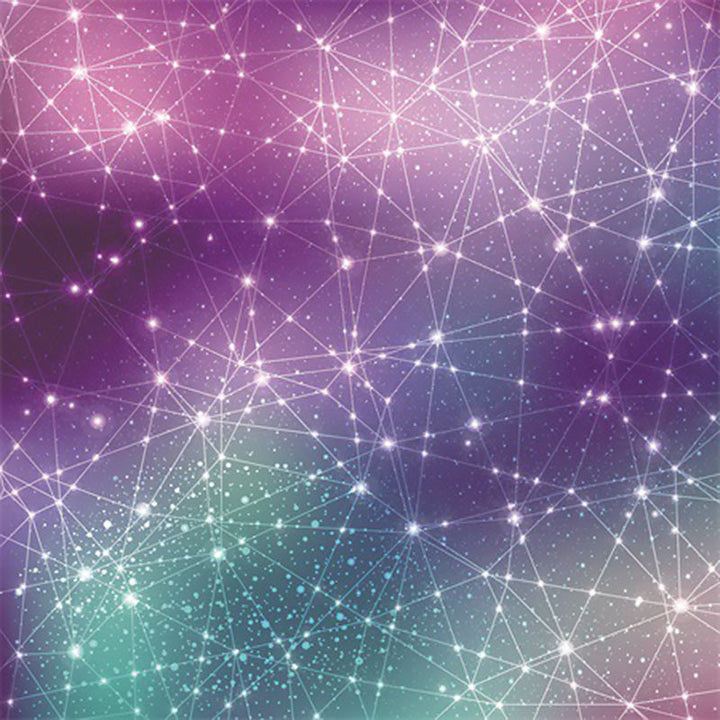 Simply modern rug in purple outer space star geometry pattern rug polyester stain-resistant rug for home decor | Bowlift